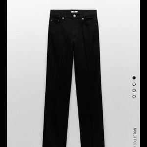Zara High Waisted Straight Jeans